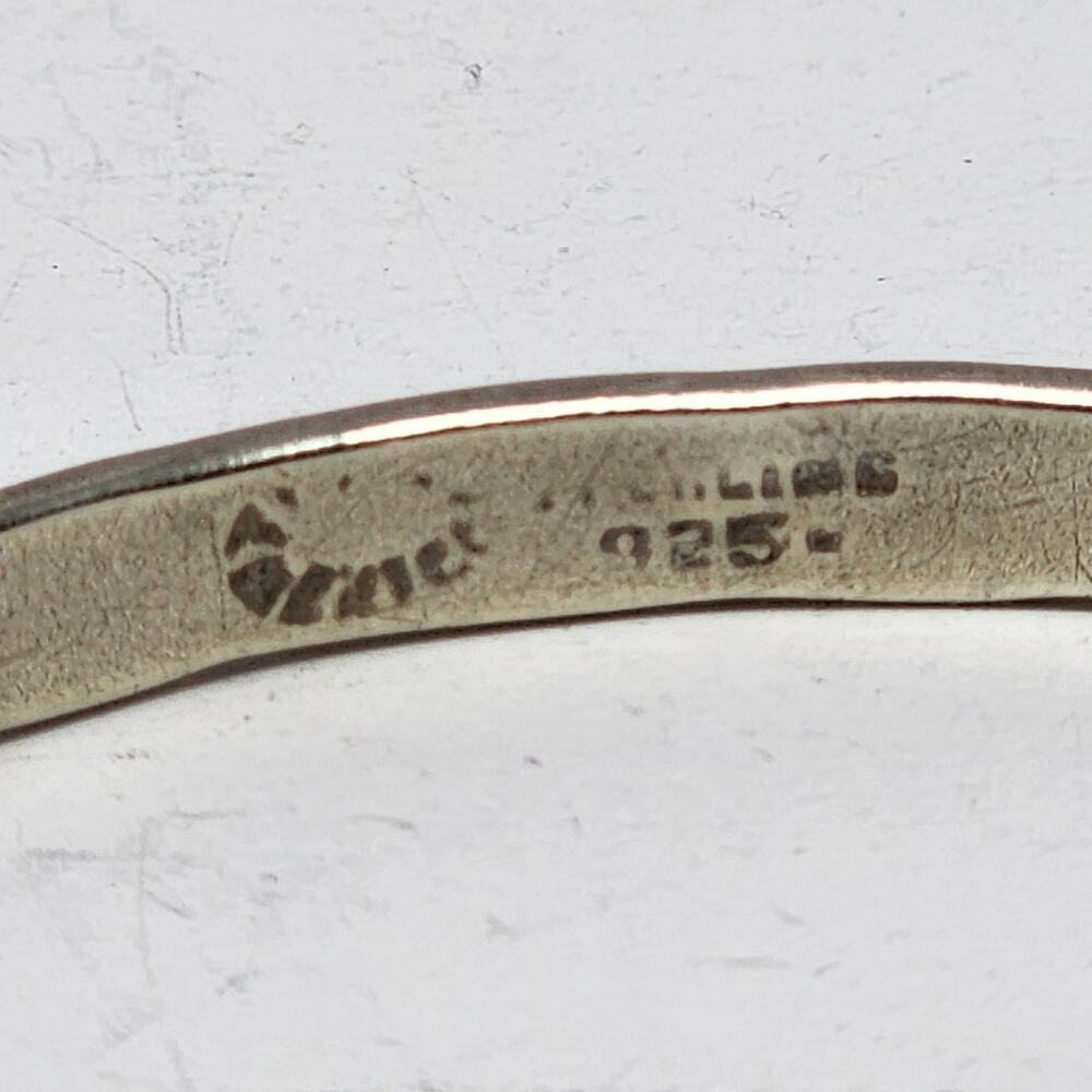 Sterling Silver 925 Vintage Antique Native American Engraved Bangle Bracelet - Picture 5 of 9